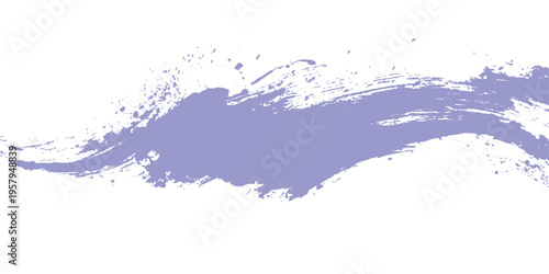 Abstract a sweeping brushstroke in a pastel shade of lavender, gracefully spanning across the frame, a minimalistic and artistic graphic resource. 