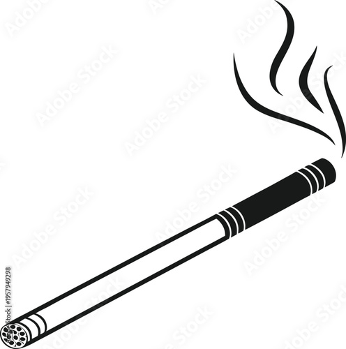 vector illustration of smoking pipe