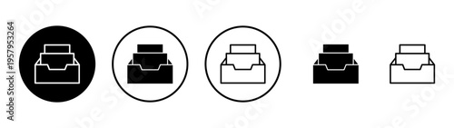 Archive folders icon vector. Document vector icon. Archive storage icon.