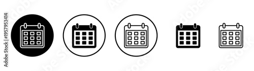 Calendar icon vector. Calender sign and symbol. Schedule icon symbol