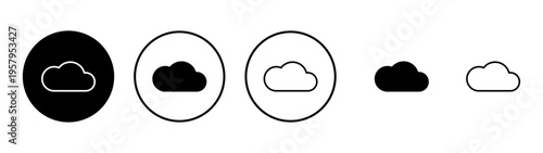 Cloud icon vector. cloud sign and symbol