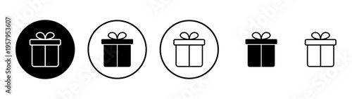 Gift icon vector. gift sign and symbol. birthday gift