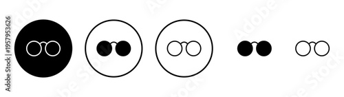 Glasses icon vector. Glasses sign and symbol