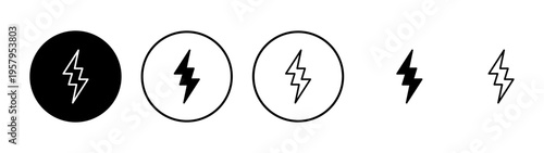 Lightning icon vector. electric sign and symbol. power icon. energy sign