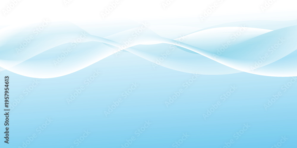 Obraz premium Abstract Blue Turquoise Wave Background Modern Flowing Gradient Design