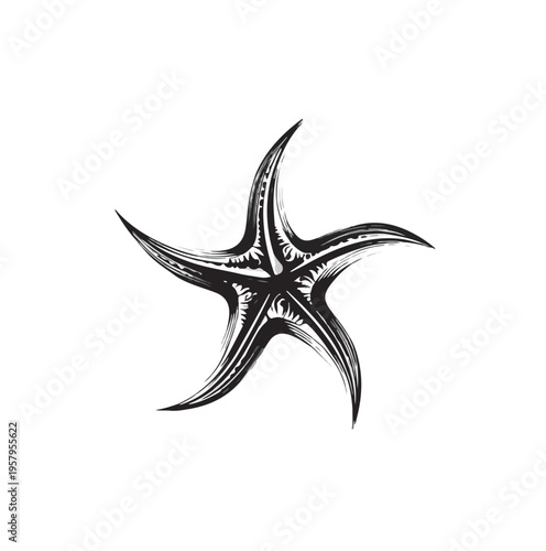 starfish logo vector, 