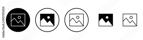 Picture icon vector. photo gallery sign and symbol. image icon