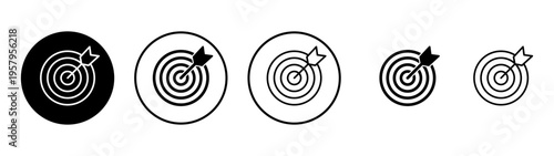 Target icon vector. goal icon vector. target marketing sign and symbol