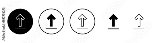 Upload icon vector. load data sign and symbol