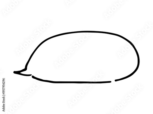 シンプルな手書きの吹き出し