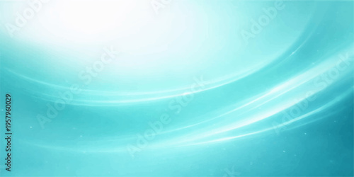 Abstract an alluring, light-filled, aquatic-themed digital background. It is a stunning visual featuring graceful curves and ethereal glows of gentle waves. 