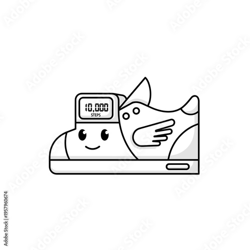 Smiling dog on fitness smartwatch screen.