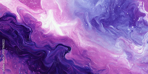 Abstract an ethereal swirling vortex of cosmic hues. a symphony of lavender, violet and dreamy pinks, creating a breathtaking canvas of abstract wonder.