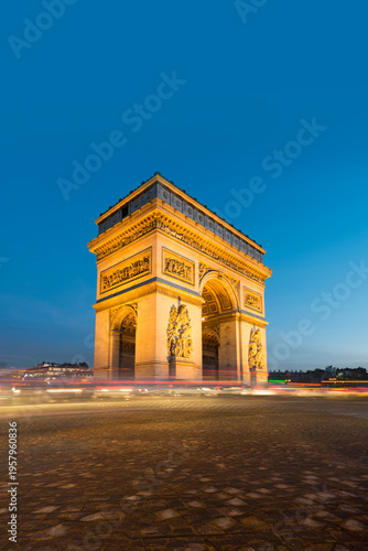 Arc de Triomphe Panorama, Paris, France. Top Europe Destinatio