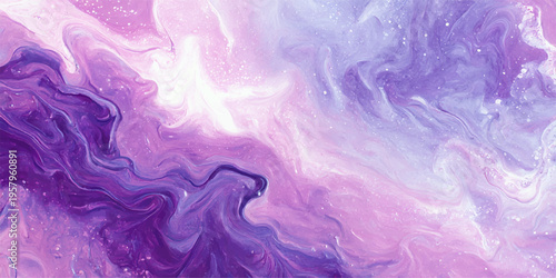 Abstract swirls of dreamy purples and soft pinks dance together, capturing a serene and fluid motion in this mesmerizing liquid art. 