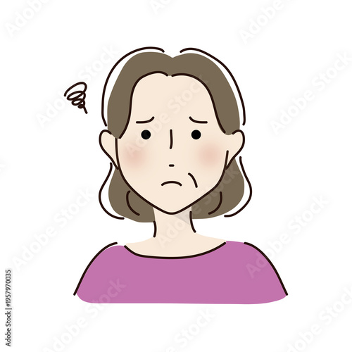 困っている品のある女性