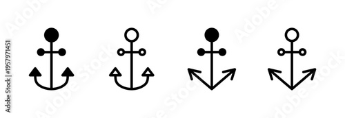 Anchor icon vector illustration. Anchor sign and symbol. Anchor marine icon.