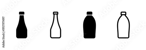 Bottle icon vector illustration. bottle sign and symbol