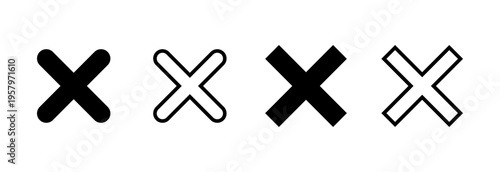 Close icon vector illustration. Delete sign and symbol. cross sign