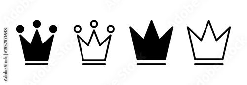 Crown icon vector illustration. crown sign and symbol
