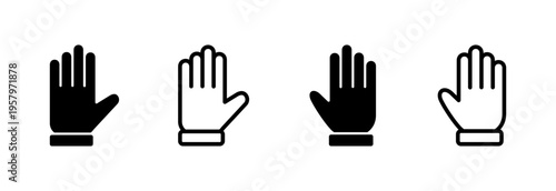 Hand icon vector illustration. hand sign and symbol. hand gesture