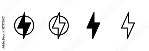 Lightning icon vector illustration. electric sign and symbol. power icon. energy sign