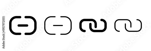Link icon vector illustration. Hyperlink chain sign and symbol
