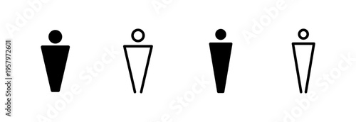 Man icon vector illustration. male sign and symbol. human symbol