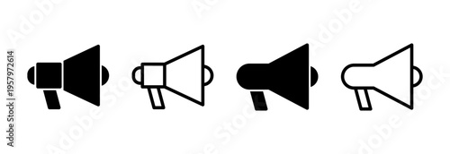 Megaphone icon vector illustration. Loudspeaker sign and symbol