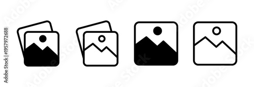 Picture icon vector illustration. photo gallery sign and symbol. image icon