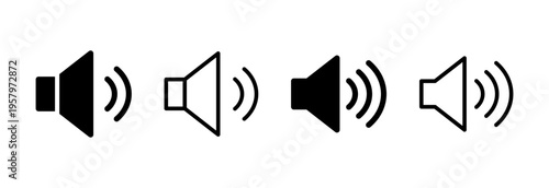Speaker icon vector illustration. volume sign and symbol. loudspeaker icon. sound symbol