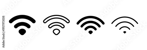Wifi icon vector illustration. signal sign and symbol. Wireless  icon