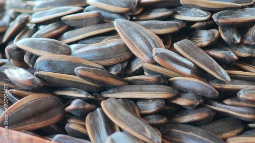 Sunflower seeds as a snack.