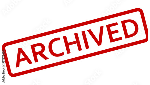 Archived stamp vector illustration on a white background
