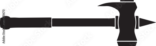 Vector black pickaxe icon