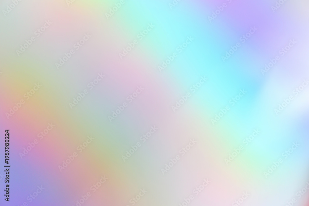 Obraz premium Abstract blur holographic rainbow foil iridescent background