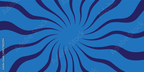 abstract blue speed lines in bright pop art style. Blue streaks radiating from center, creating exciting superhero action look.