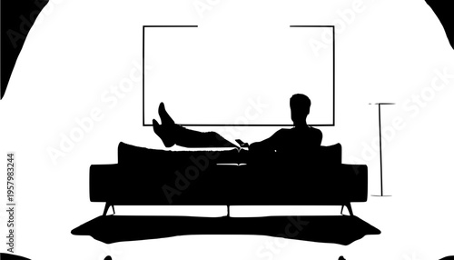 silhouette of a fisherman