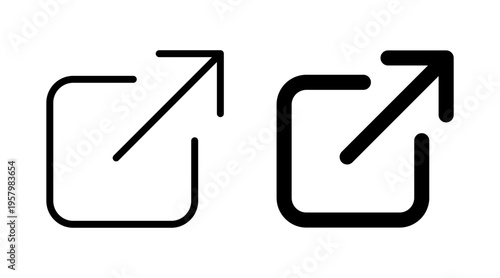 External link icon set for web and mobile app. link sign and symbol. hyperlink symbol