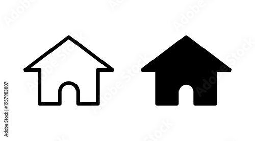House icon set vector. Home sign and symbol