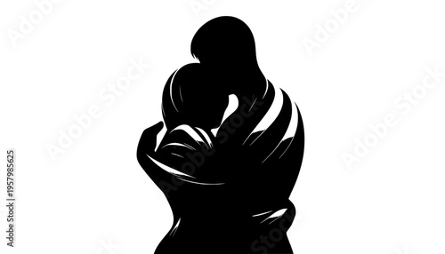 pregnant woman silhouette