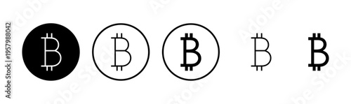 Bitcoin icon logo design. bitcoin sign and symbol. payment symbol. cryptocurrency logo