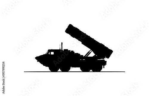 Military Missile Launcher Vehicle Illustration
