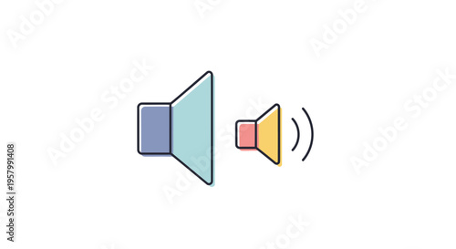 Volume Sound Speaker Icon Symbol.