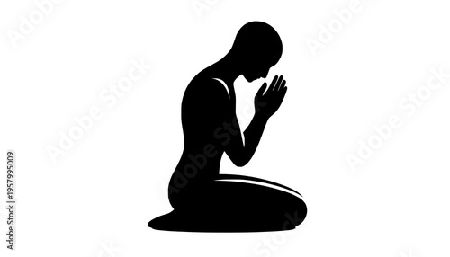 silhouette of a young woman