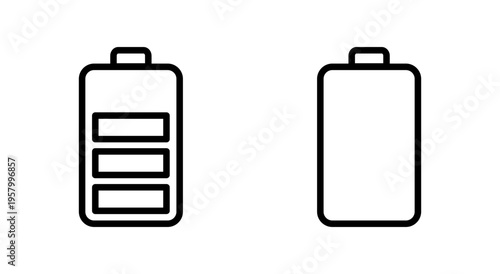 Battery icon symbol for apps and websites. battery Charging sign. battery charge level