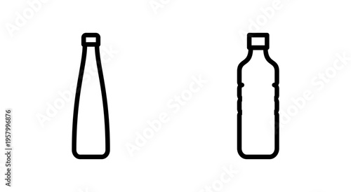 Bottle icon symbol for apps and websites. bottle sign and symbol