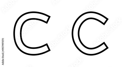 Copyright icon symbol for apps and websites. copyright sign and symbol