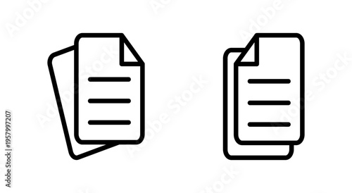 Document icon symbol for apps and websites. edit document. Paper sign and symbol. File Icon