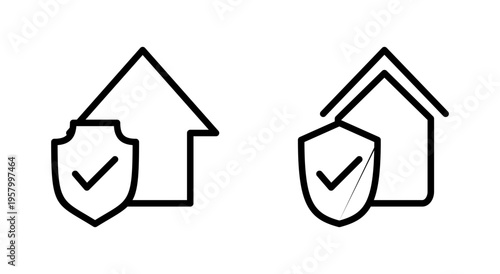 home insurance icon symbol for apps and websites. home protection sign and symbol